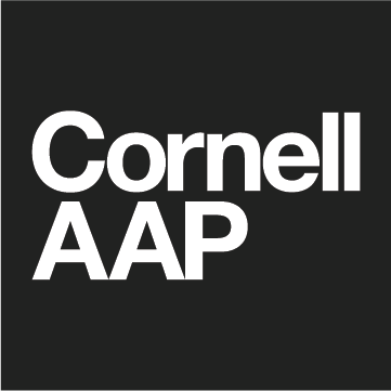 Black square with Cornell AAP written in white text