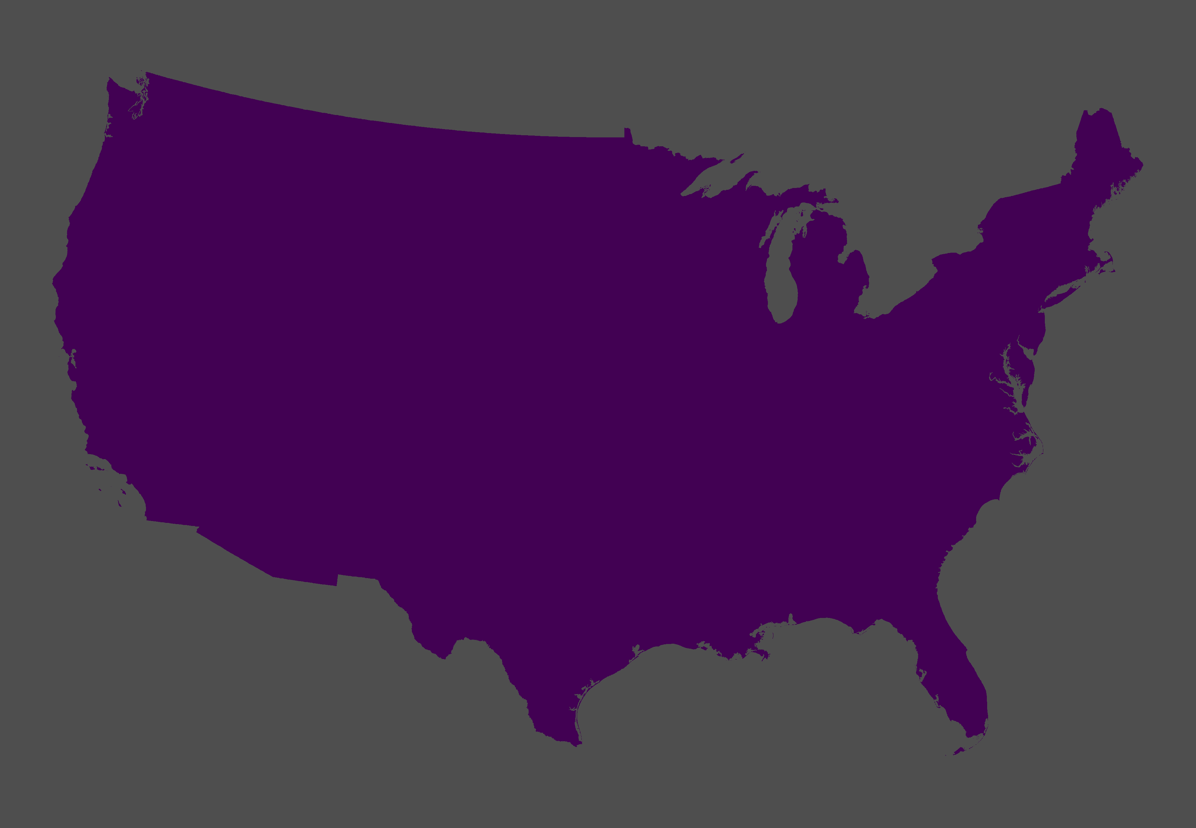 motion graphic of united states in purple with color gradients