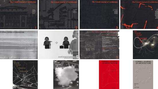 A grid of book covers of grey, orange, black, white, and red hues.