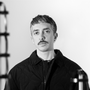 Black and white portrait of Agostino Iacurci.