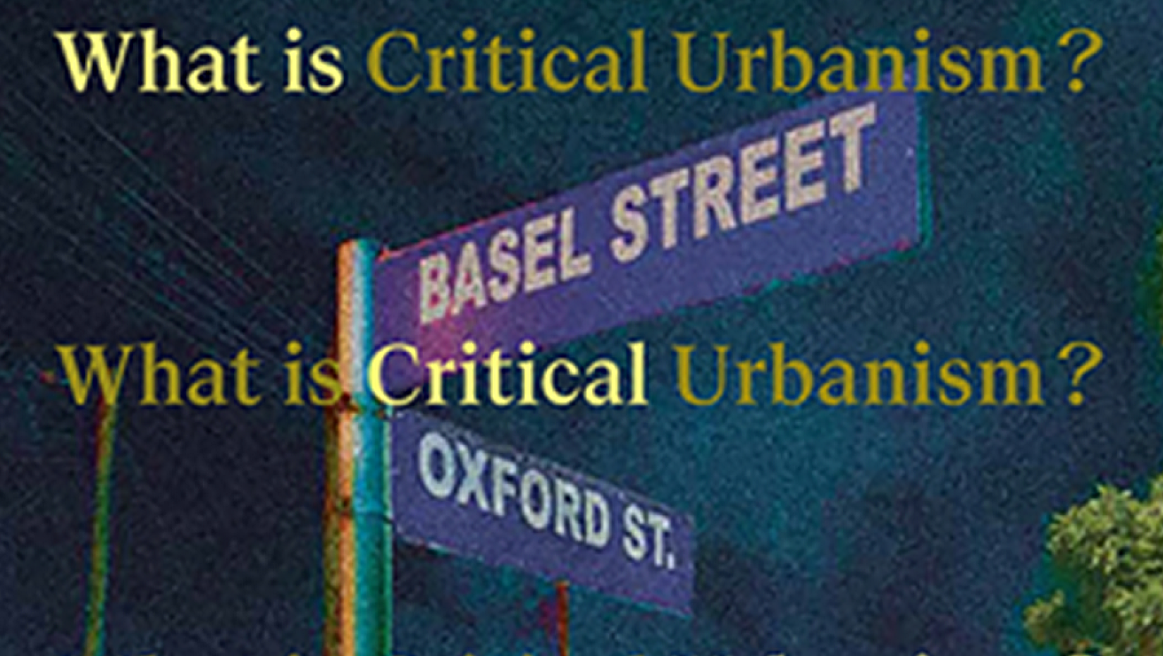 Street signs reading Basil Street and Oxford St. with book title overlaid