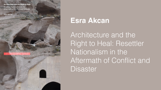 Thumbnail image featuring Architecture and the Right to Heal: Resettler Nationalism in the Aftermath of Conflict and Disaster book cover