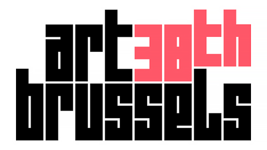 Red and black logo for Art Brussels 38th Edition