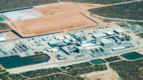 Aerial view of Los Alamos