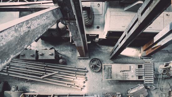 Steel girders, rods, concrete, gears, equipment housings.