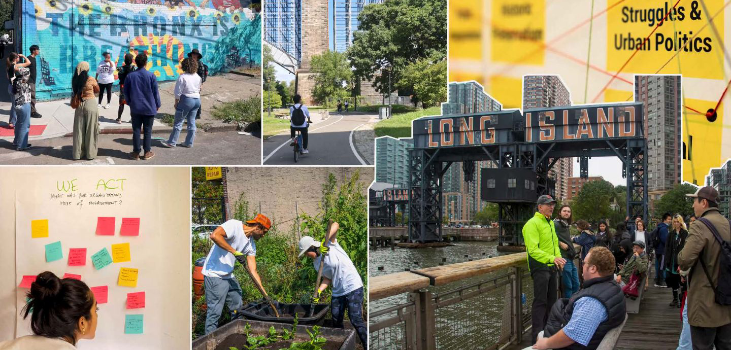 collage of city planning focused images