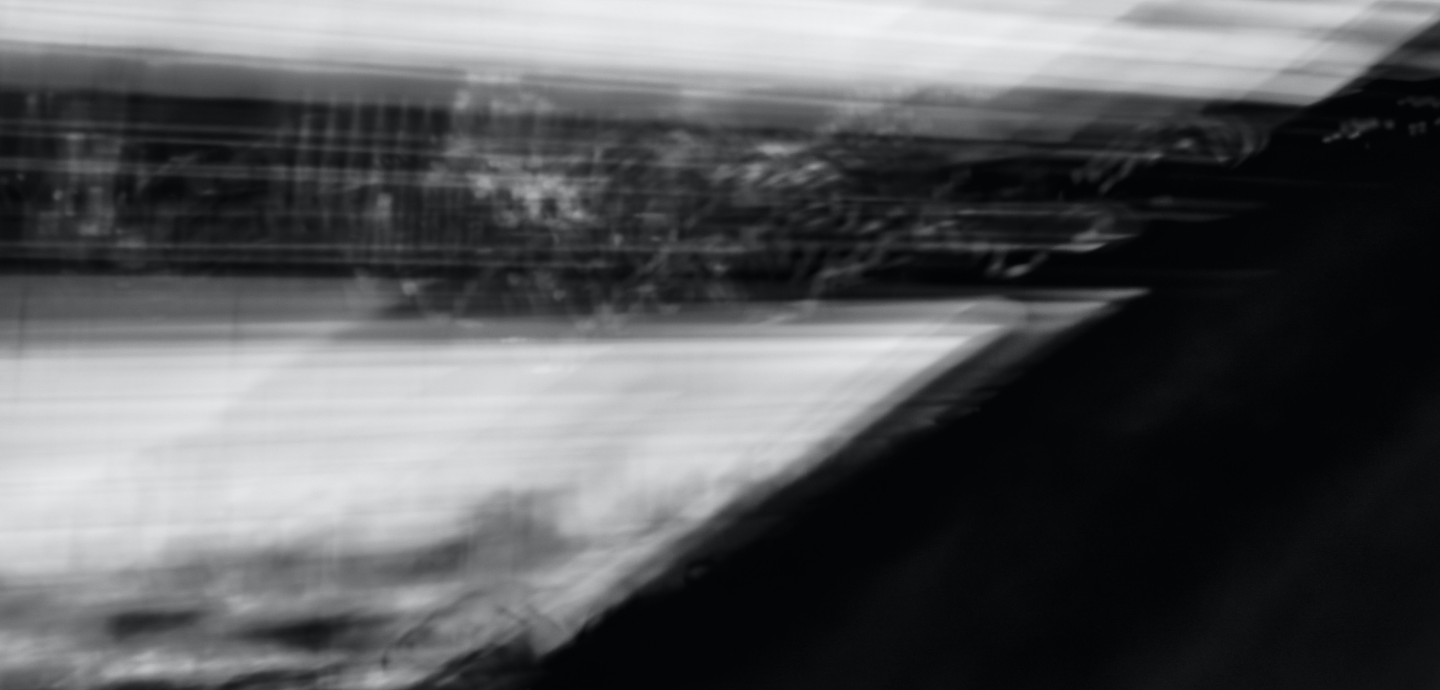 An abstract black and white photo