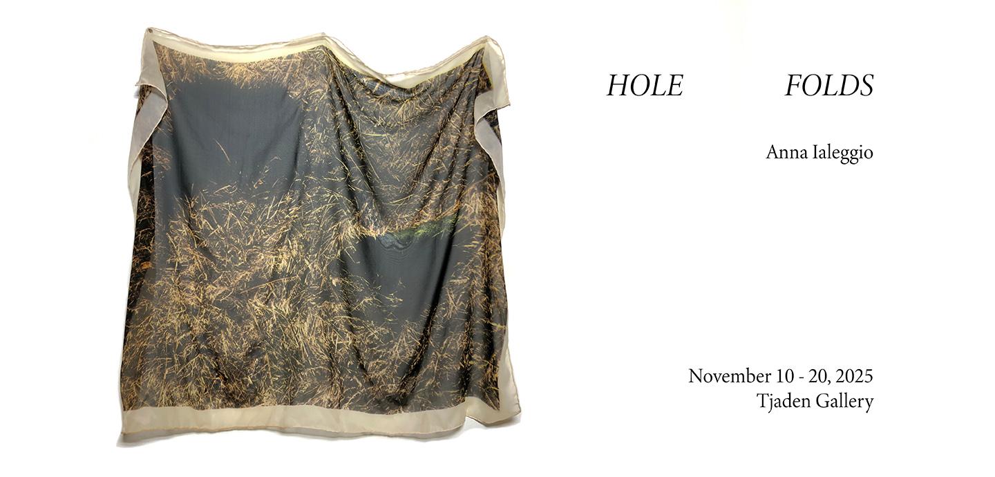 A large tan cloth with a photo of dried grass printed on it.