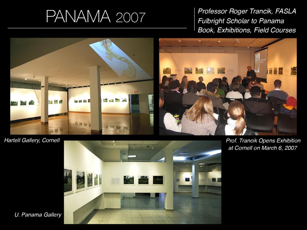 images from Prof. Transik's exhibitions about Panama