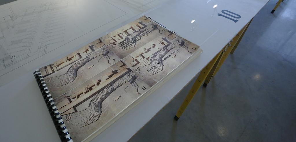 A soft cover book on a table