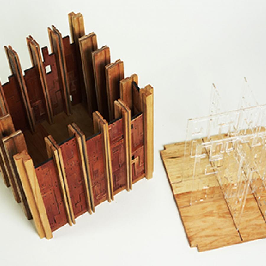 wooden model