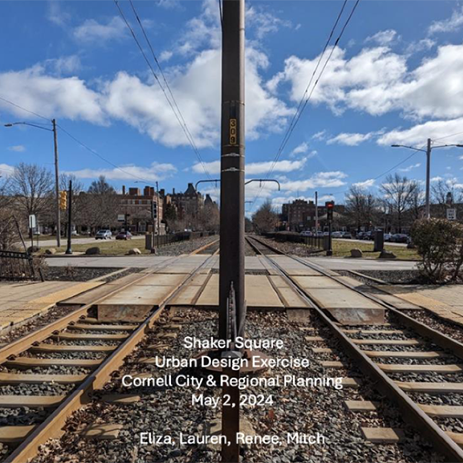 perspective shot of railway in cleveland