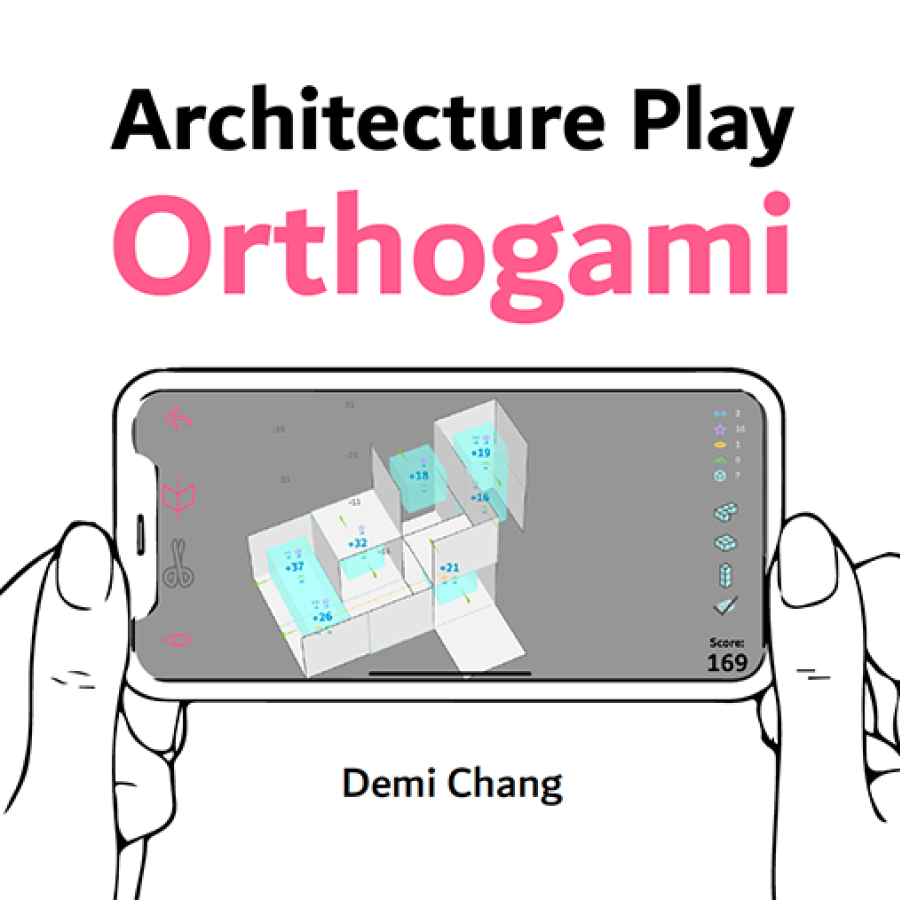 Digital rendering of hands holding an iPhone, with an image displayed on the phone screen. 