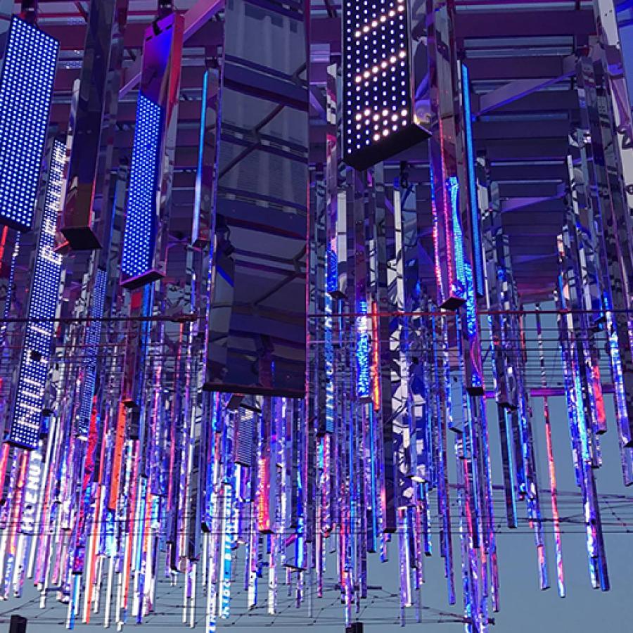 Digital rendering of a pavilion structure.