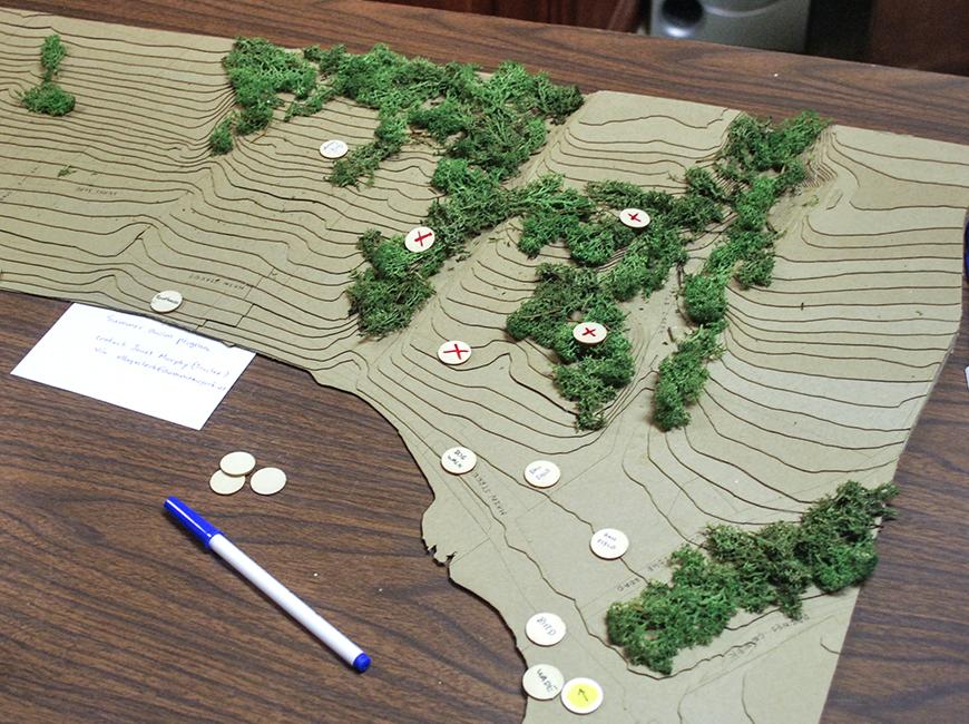 Map model for Aurora Community Trail