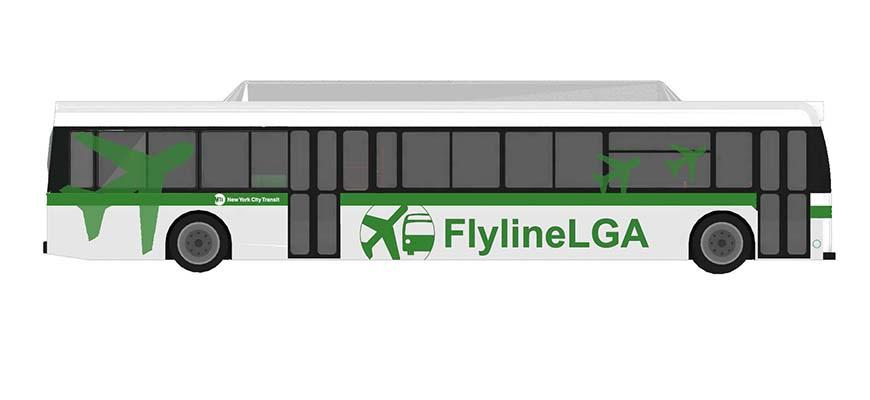 Rendering of FlyLine LGA Branding