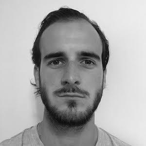 headshot of a young man with brown hair and a beard