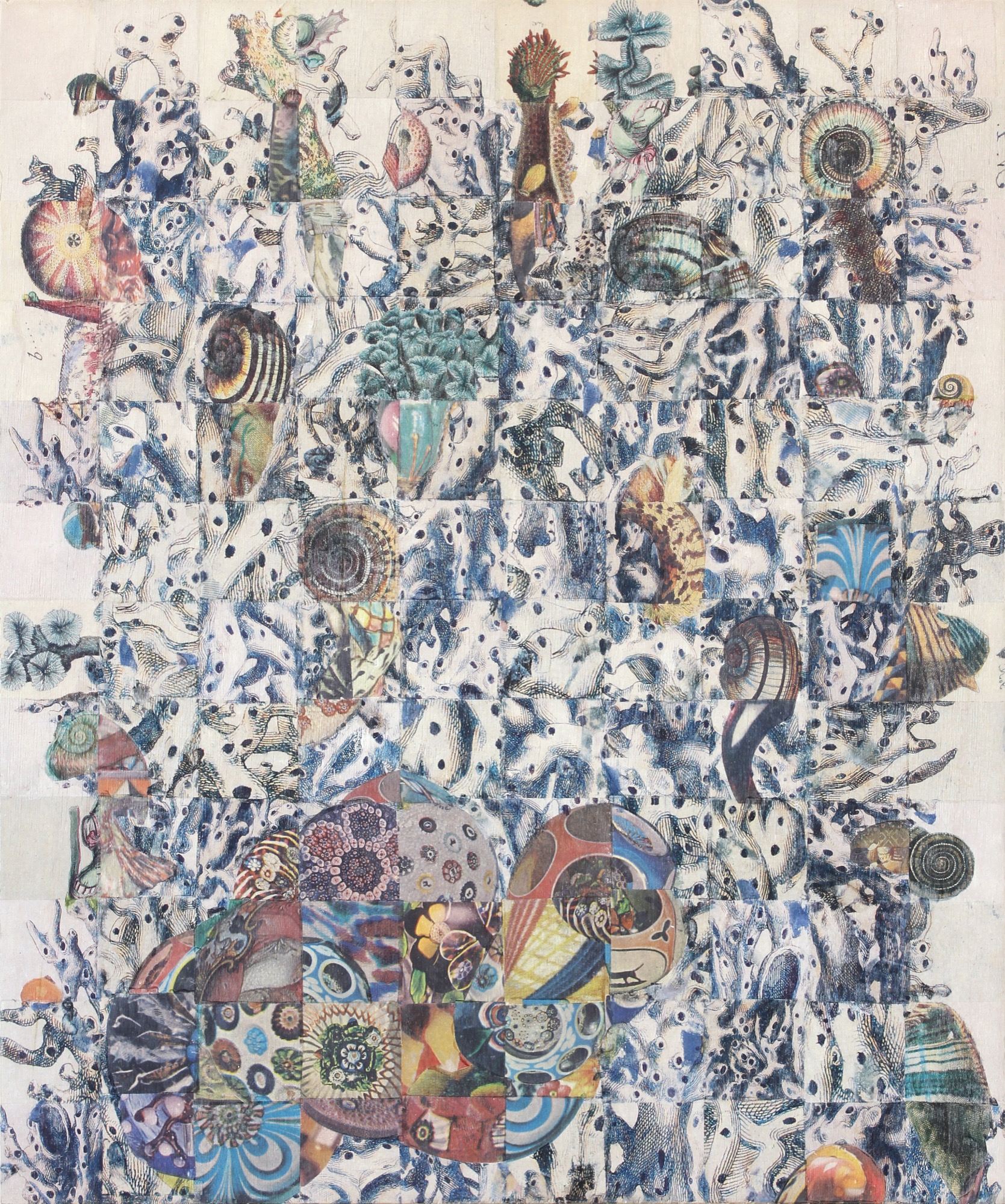 colorful collage painting