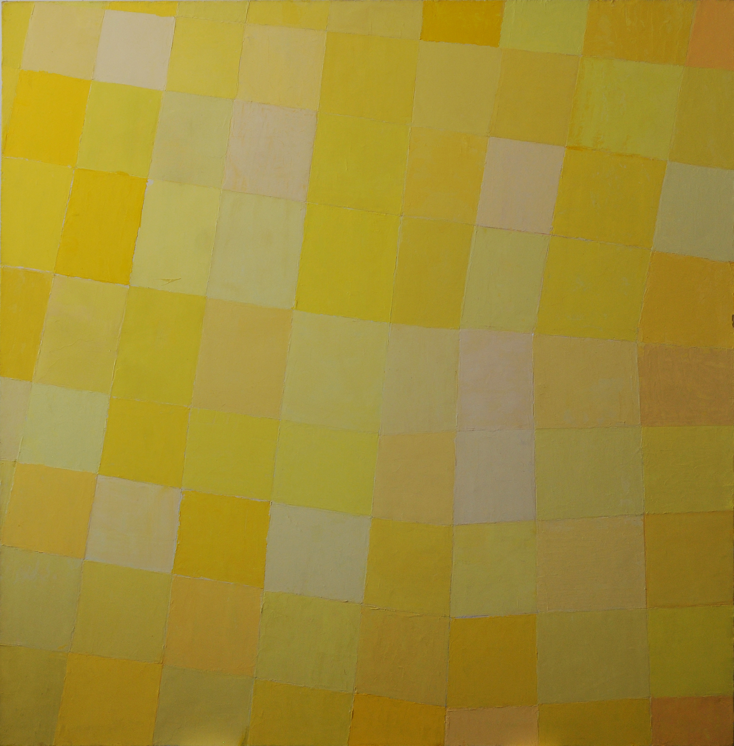 Pat Lipsky, Au Coin de la Rue (1991-95), oil on linen, 68-3/4” x 67-1/2”.