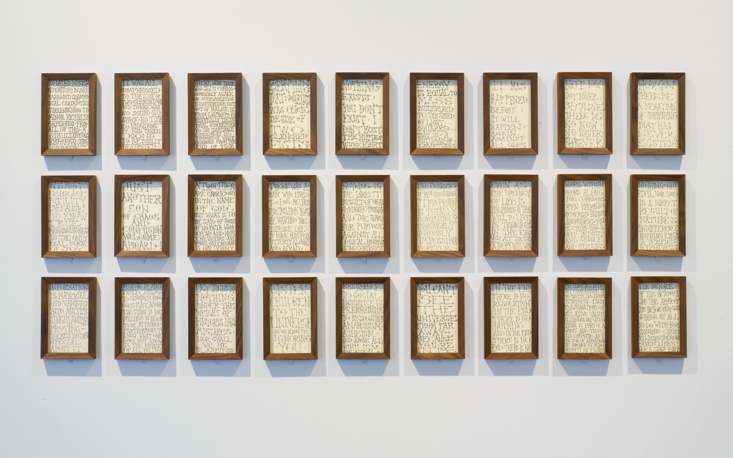 Installation view, James Siena: Drawing (2017)