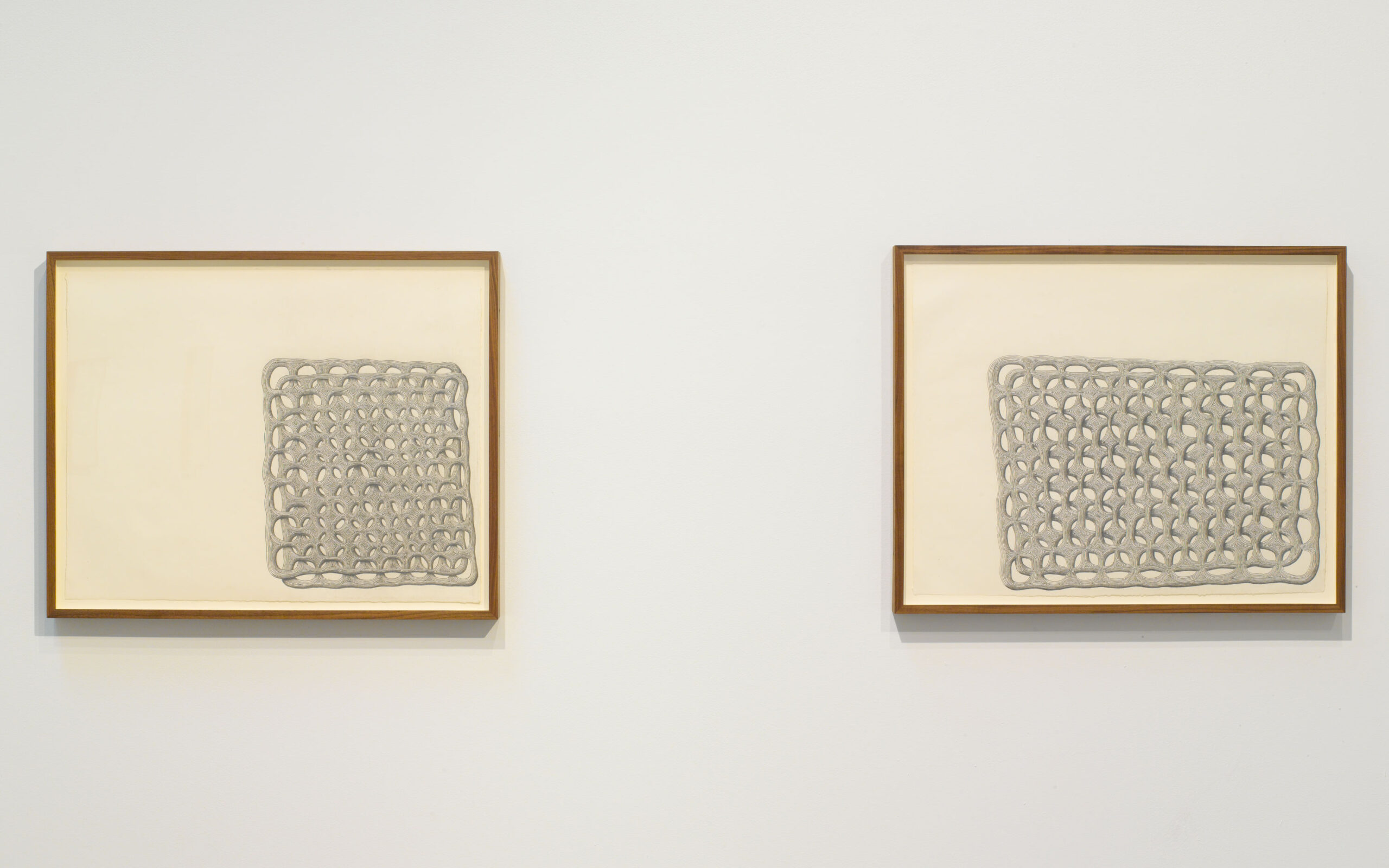 Installation view, James Siena: Drawing (2017)