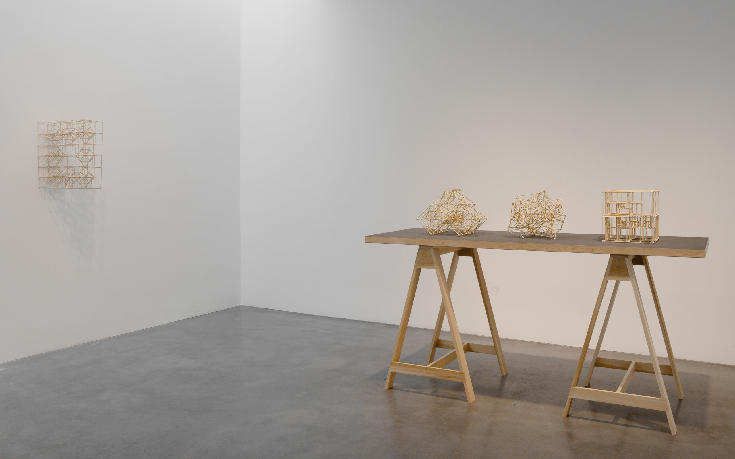 Installation view, James Siena: New Sculpture (2015)