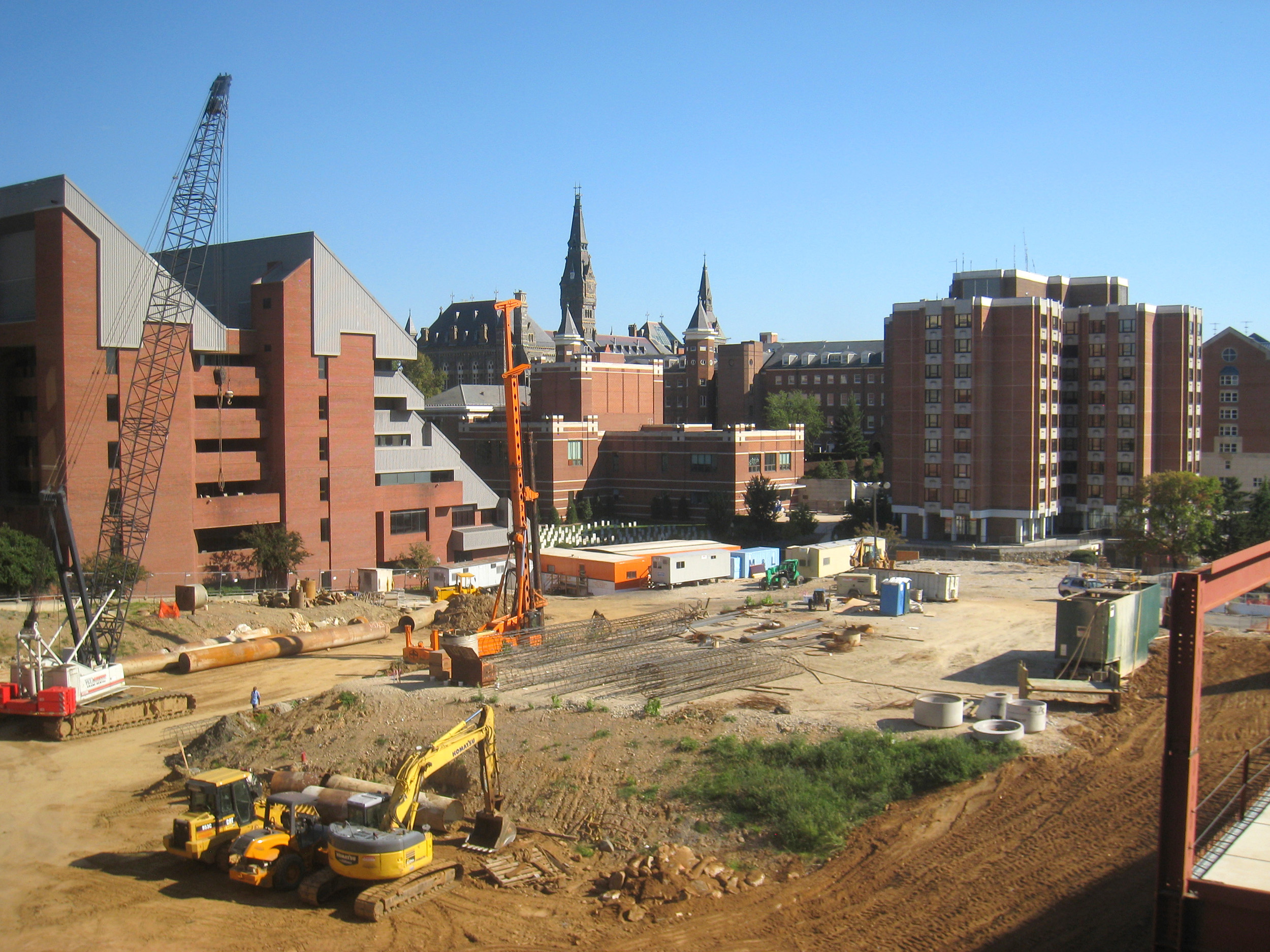 Regents Hall construction site