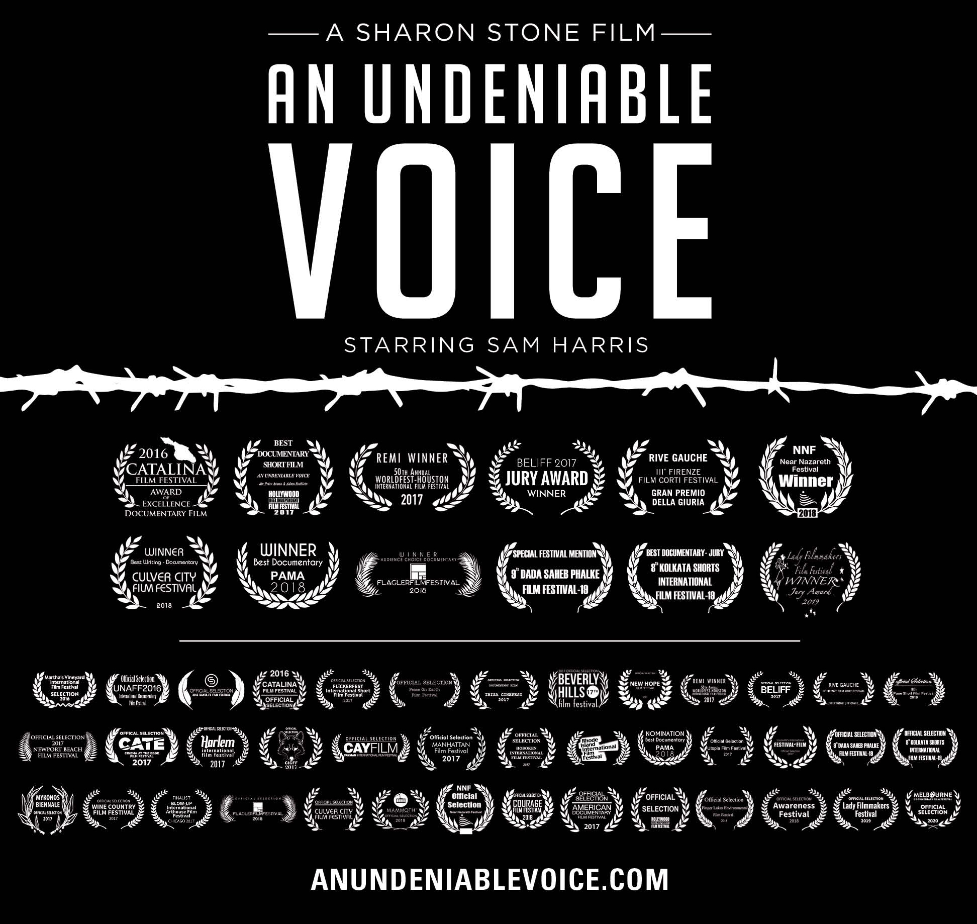 Poster for documentary An Undeniable Voice