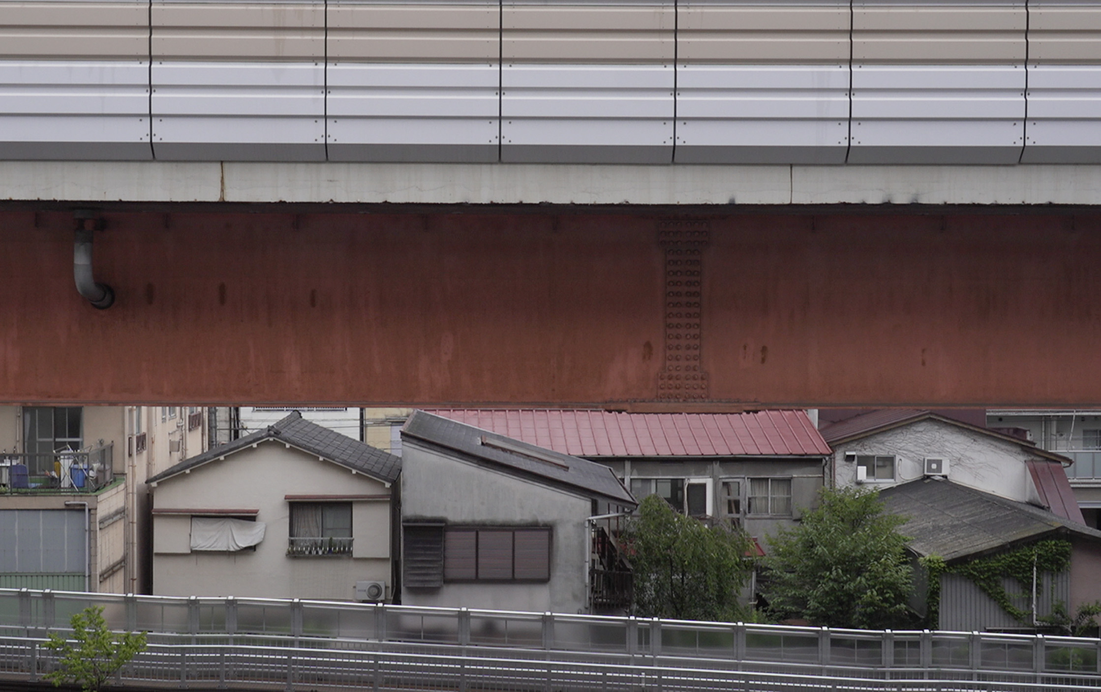 View of several houses crowded together