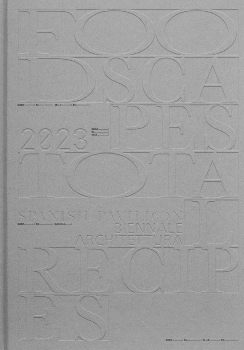 Book cover with white background and raised lettering that spans the entire cover.