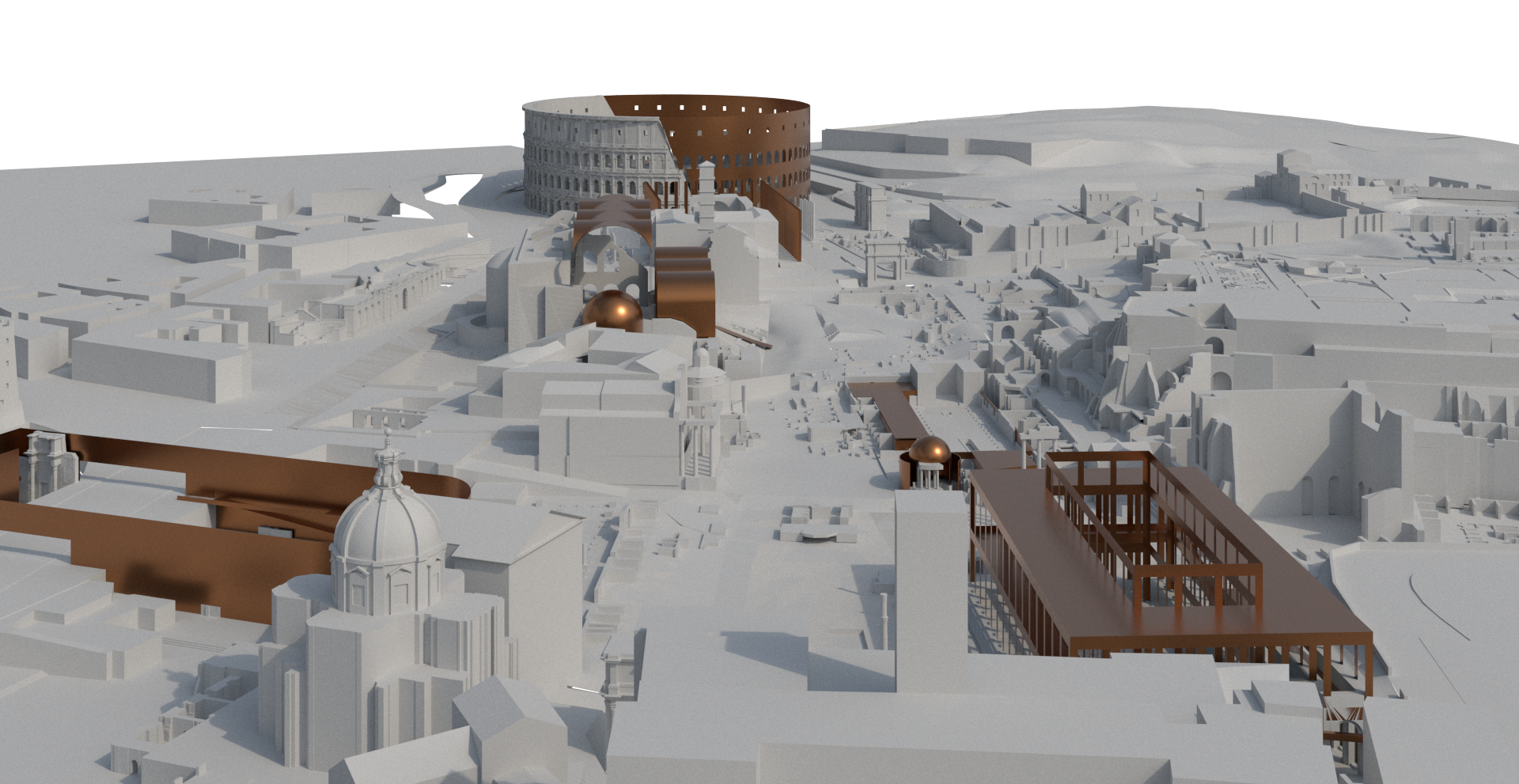 rendering of an urban neighborhood