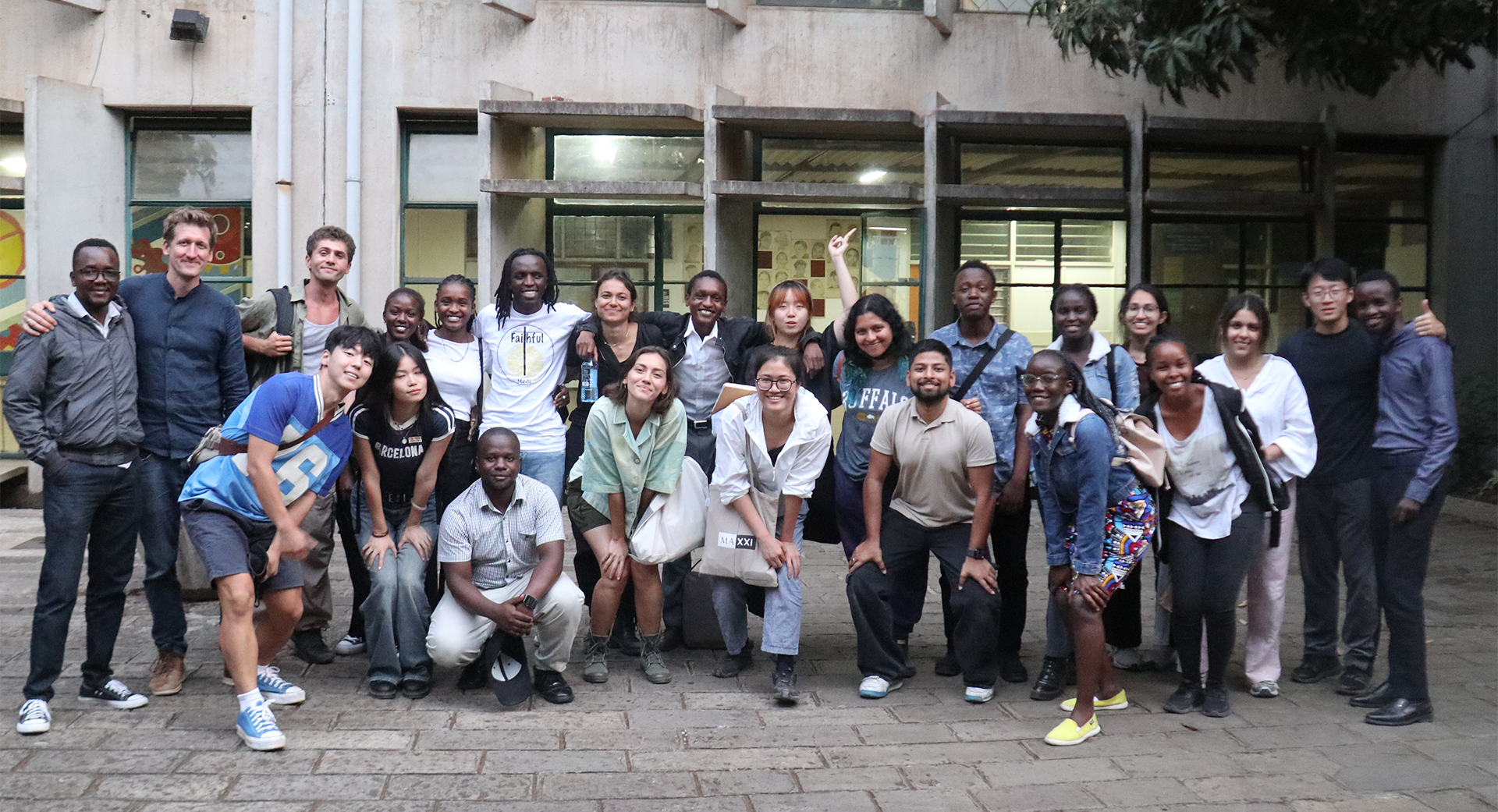 Group photo of students and instructors