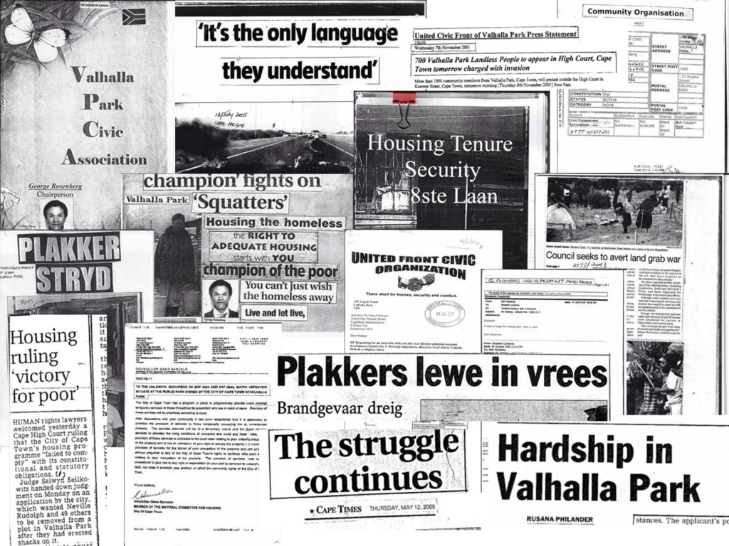 A collage of newspaper clippings