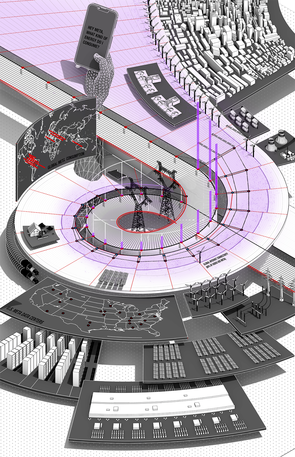 Illustration of a multi-level building