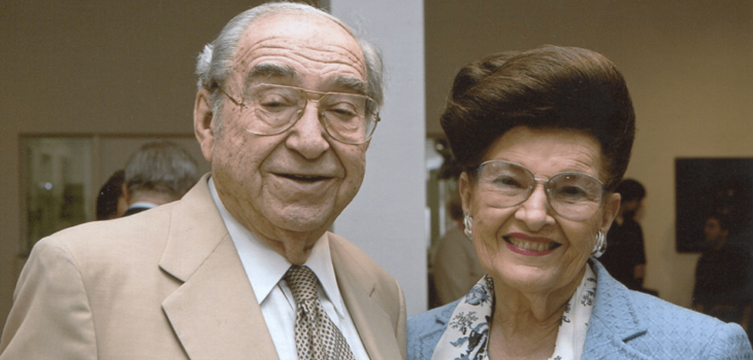 portrait of Paul Milstein with his wife
