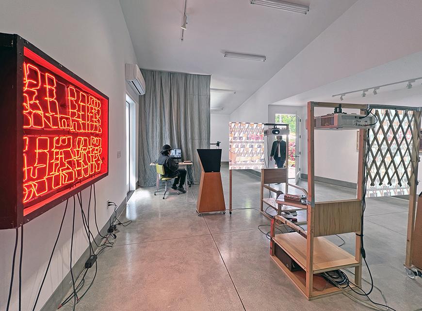 View of gallery installation