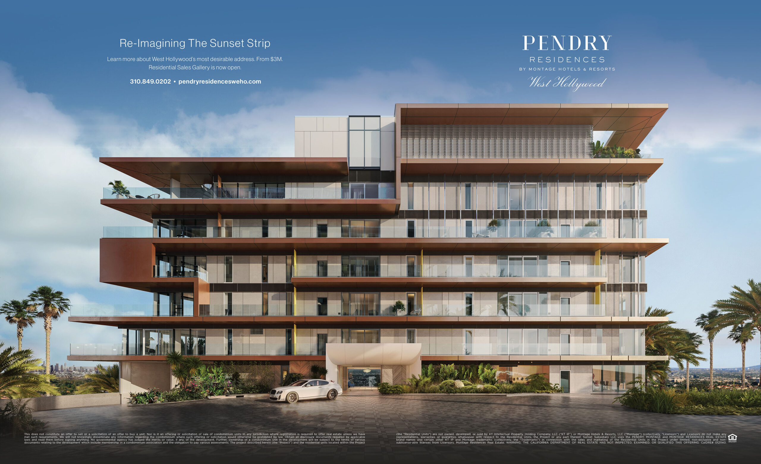 Exterior view of luxury residential building, featuring balconies with frameless glass railings on every floor