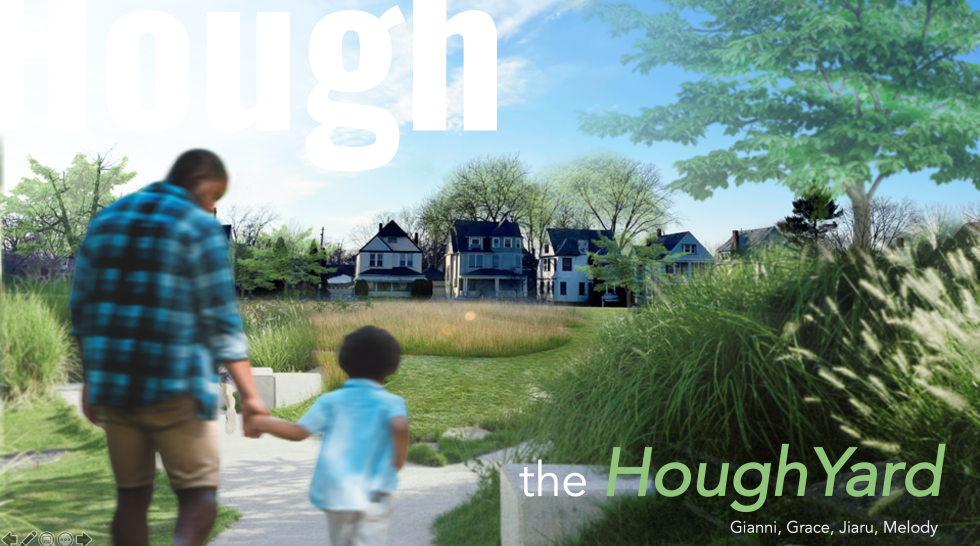 Photographic rendering of a public park with two people holding hands.