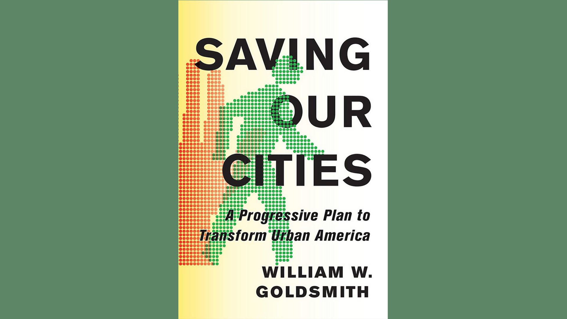 Book cover with a pixelated pedestrian in the background and black text in the foreground.