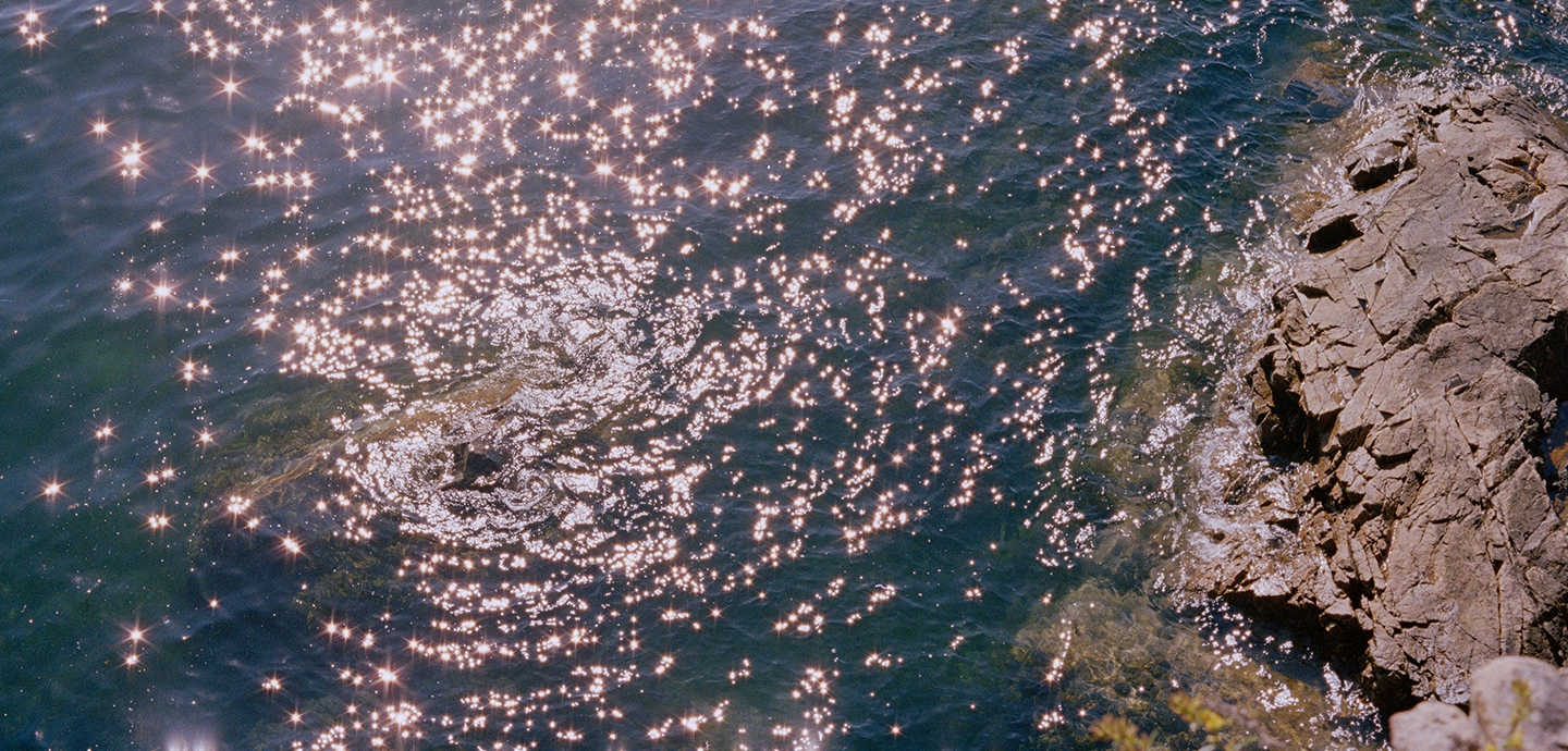 Closeup photograph of water ripples.