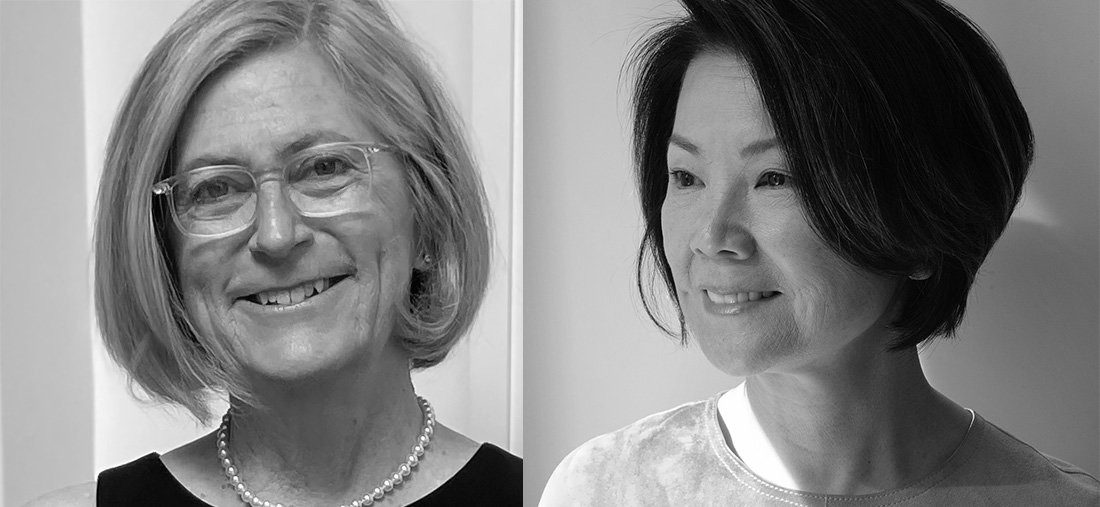 headshots of Toshiko Mori and Cynyhia Davidson