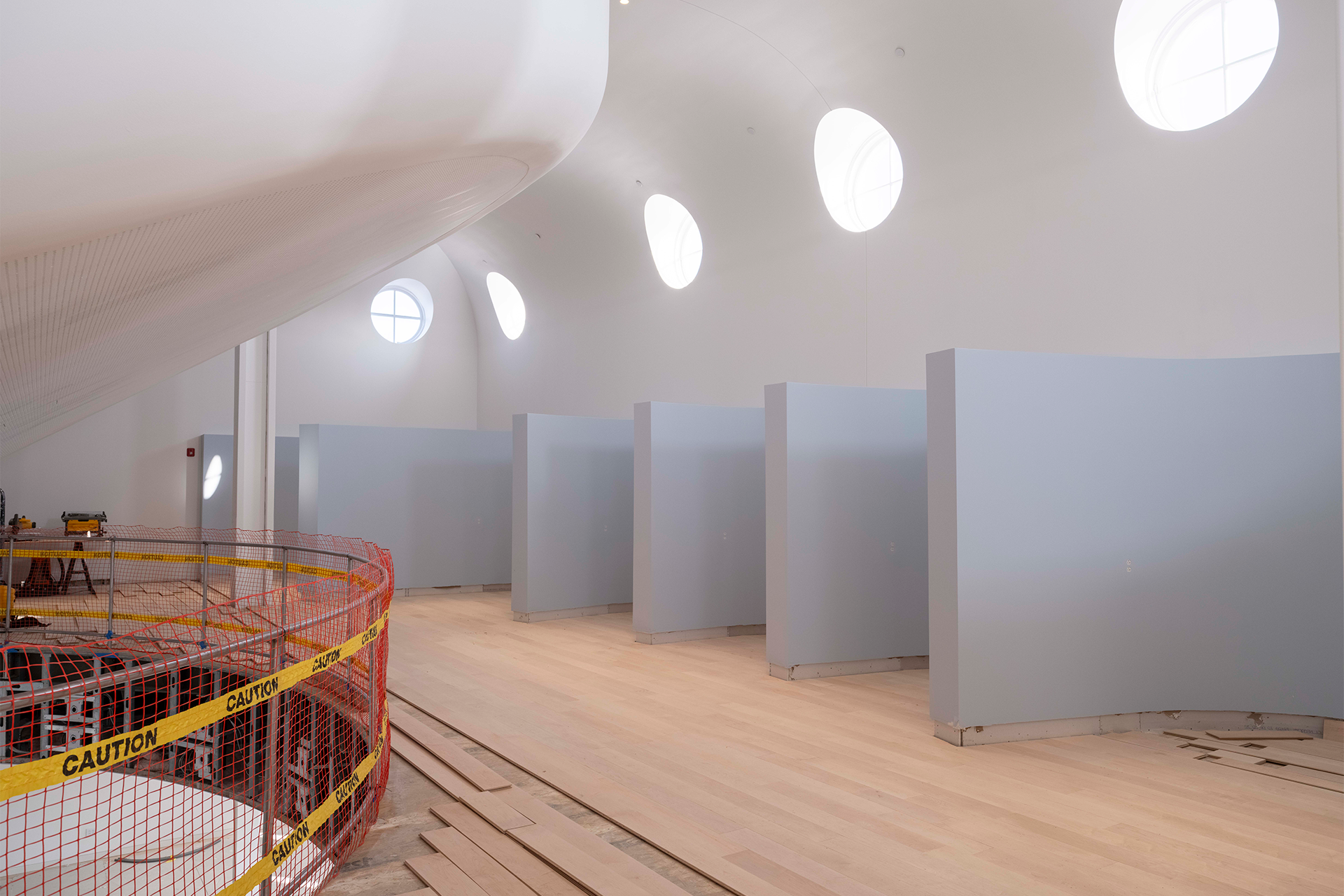 Collaborative commons with study alcoves and meeting areas for the entire AAP community takes shape.