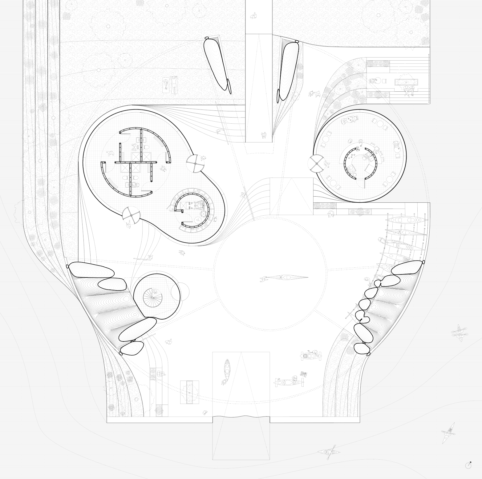 a rendering of an architectural structure