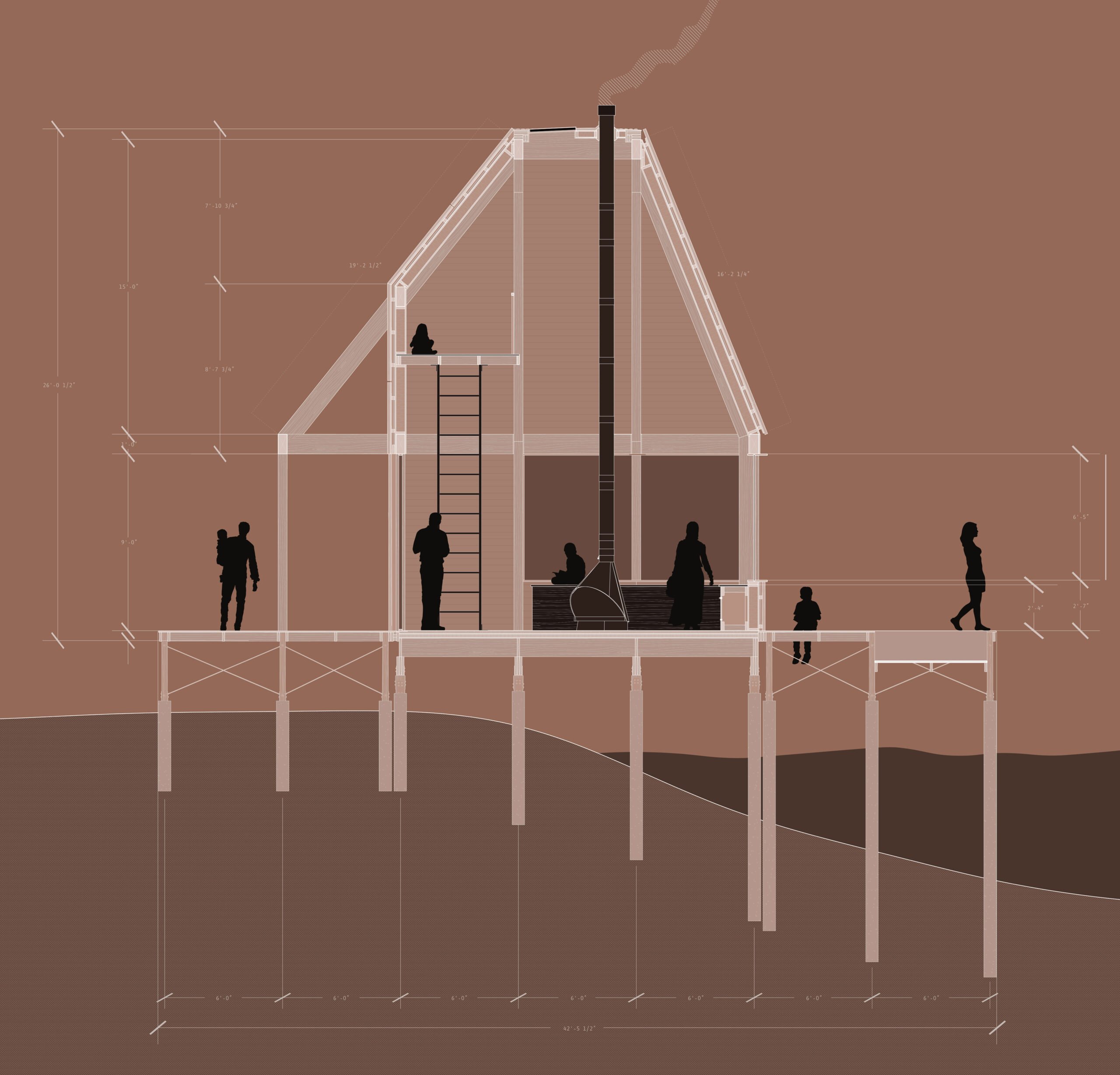 a rendering of an architectural structure