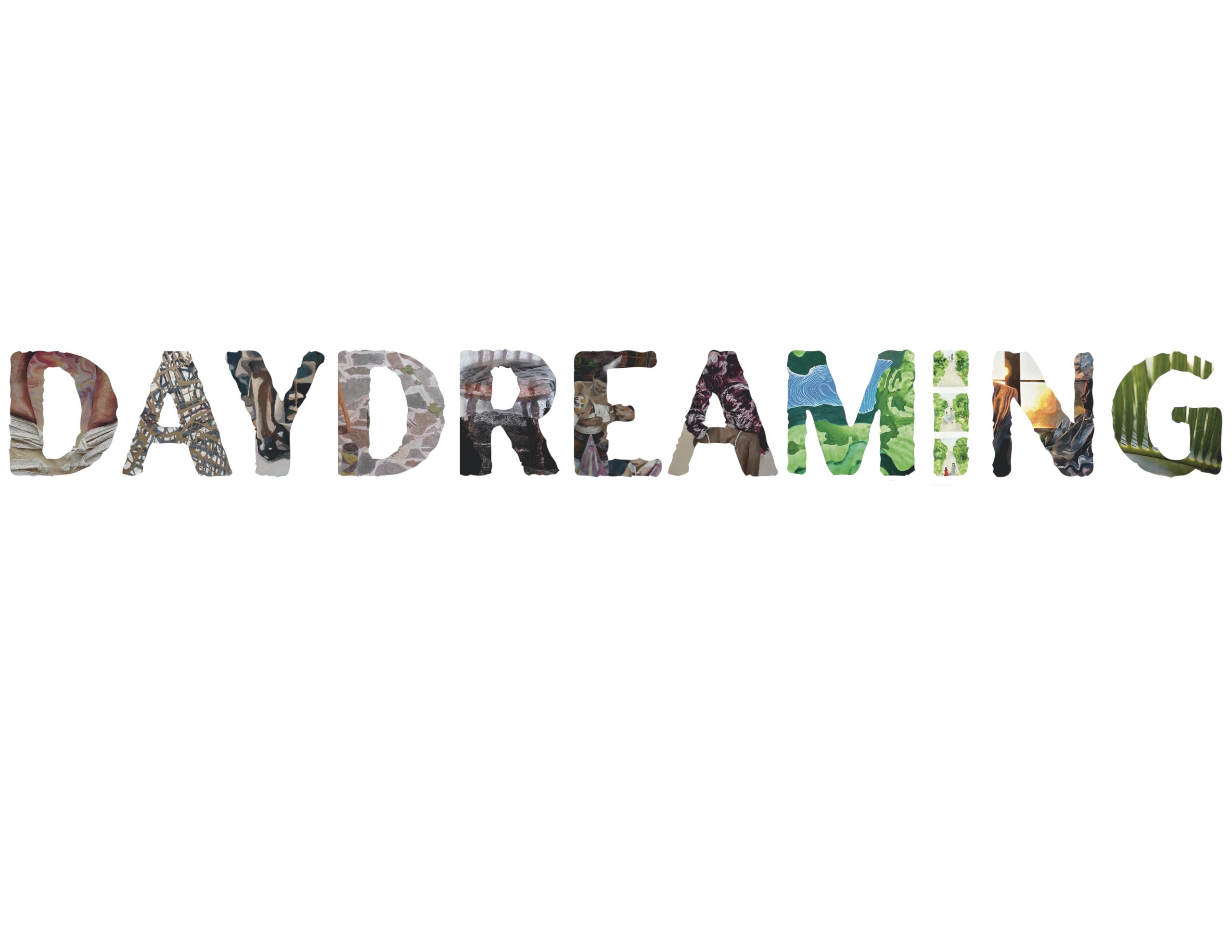 Colorful letters spelling out daydreaming