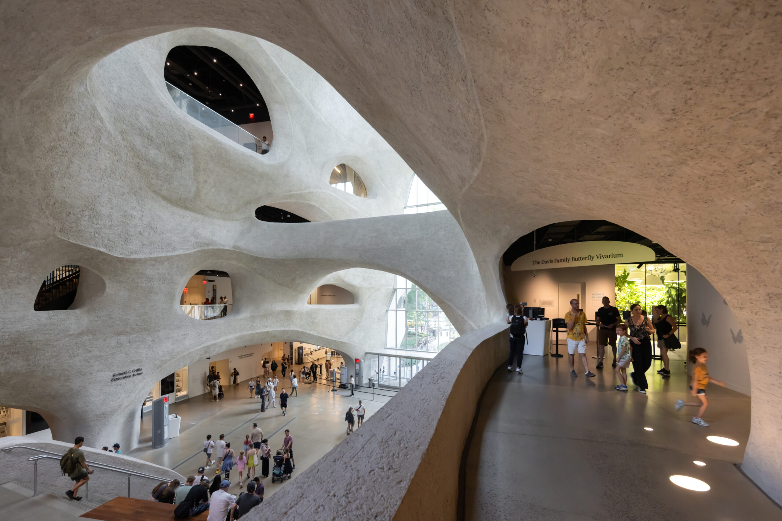 interior image of domed structure with holes in the ceiling